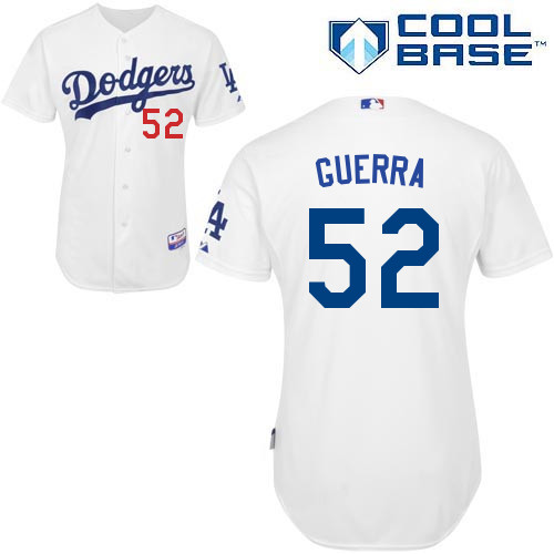 Javy Guerra #52 Youth Baseball Jersey-L A Dodgers Authentic Home White Cool Base MLB Jersey